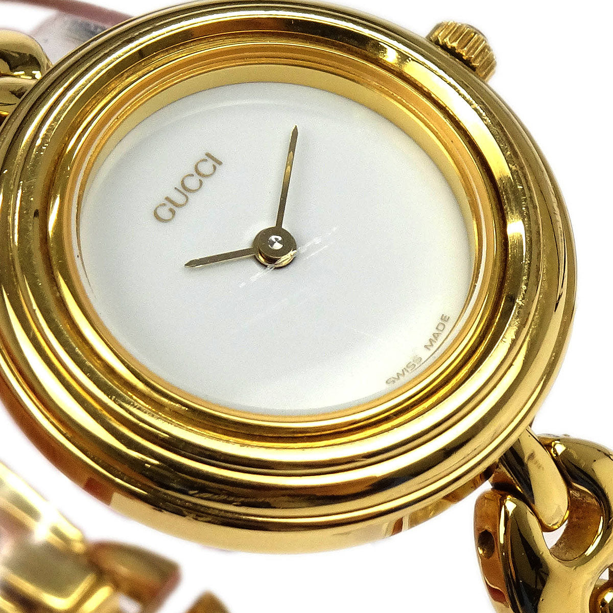 GUCCI 腕時計チェンジリング　カメレオン Gucci 11/12.2 Change Bezel Chameleon Quartz Watch SS – AMORE