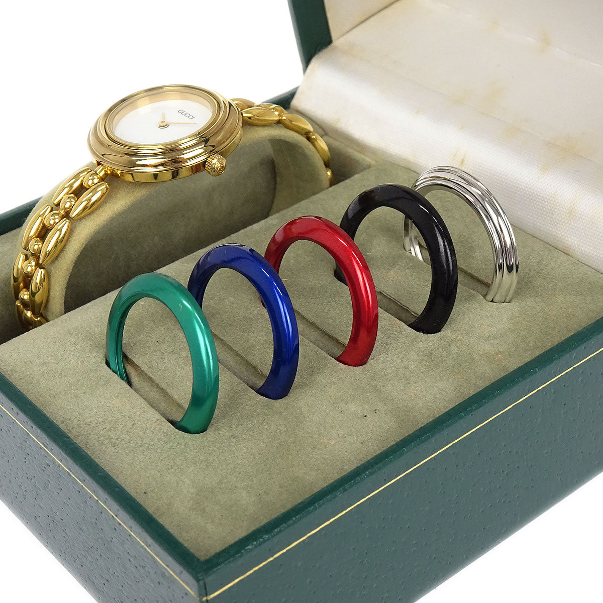 Gucci 11/12.2 Change Bezel Chameleon Quartz Watch SS – AMORE