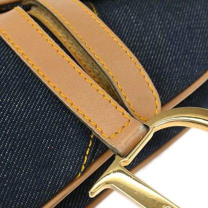 Christian Dior Indigo Denim Saddle Handbag