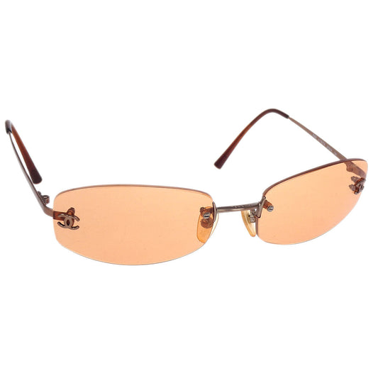 Chanel Sunglasses Eyewear Orange Small Good