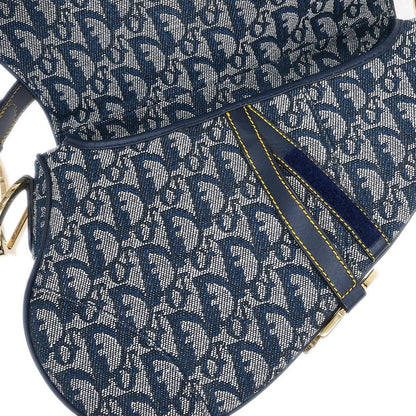 Christian Dior Navy Trotter Saddle Handbag