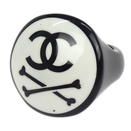 Chanel Ring Black Acrylic #53 03P