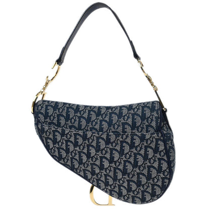 Christian Dior Navy Trotter Saddle Handbag