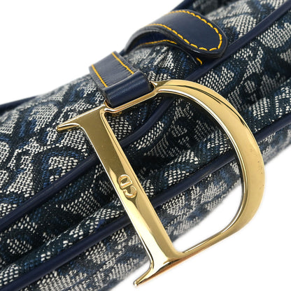 Christian Dior Navy Trotter Saddle Handbag