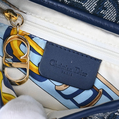 Christian Dior Navy Trotter Saddle Handbag