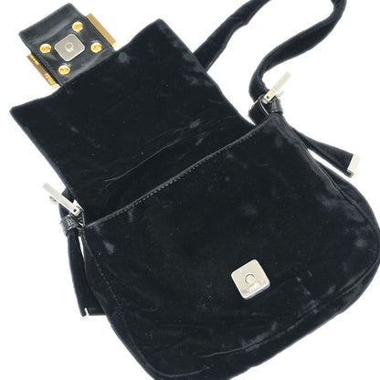 Fendi Black Velvet Handbag