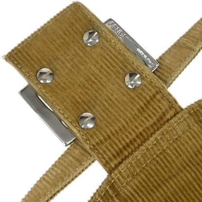 Fendi Brown Cotton Handbag