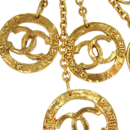 Chanel Medallion CC Dangle Earrings Clip-On Gold 28/2819