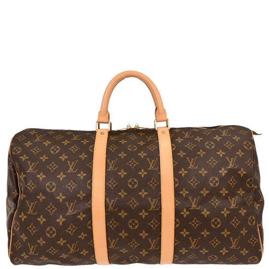Louis Vuitton Monogram Keepall 50 Duffle Travel Handbag M41426