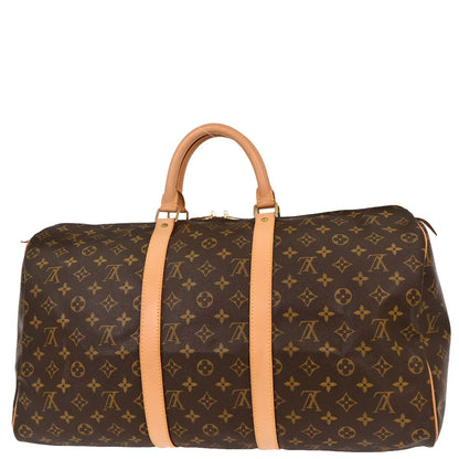 Louis Vuitton Monogram Keepall 50 Duffle Travel Handbag M41426
