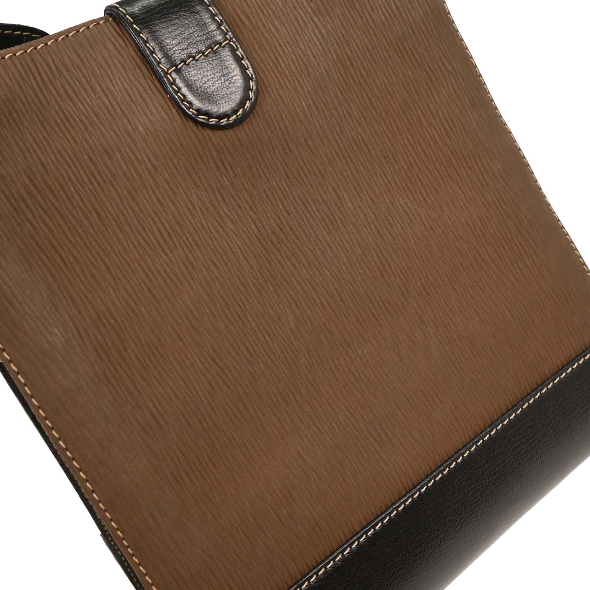 Loewe Black Brown Leather Velazquez Shoulder Bag