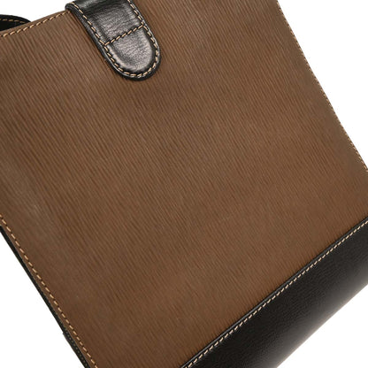 Loewe Black Brown Leather Velazquez Shoulder Bag