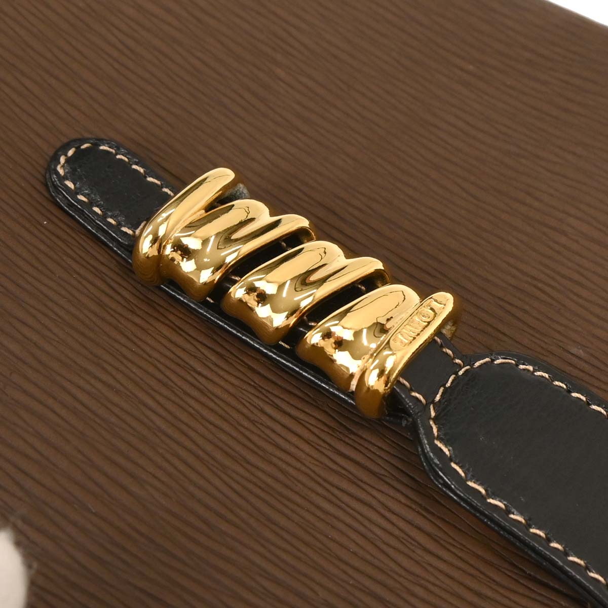 Loewe Black Brown Leather Velazquez Shoulder Bag