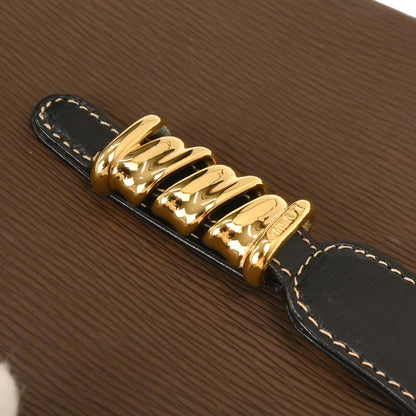 Loewe Black Brown Leather Velazquez Shoulder Bag