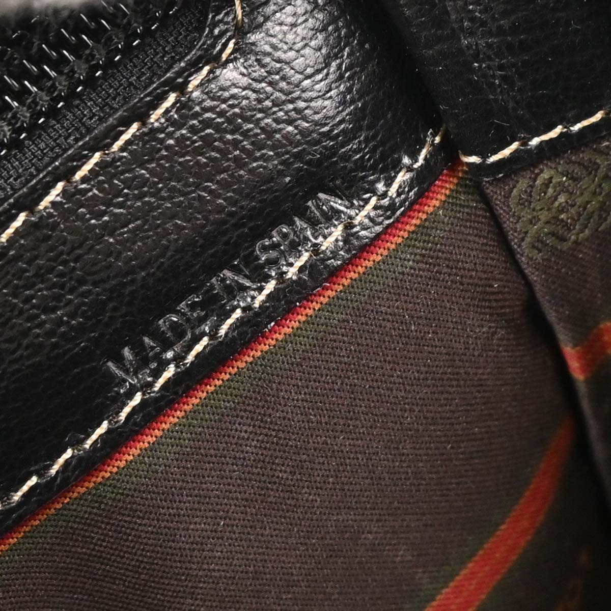 Loewe Black Brown Leather Velazquez Shoulder Bag