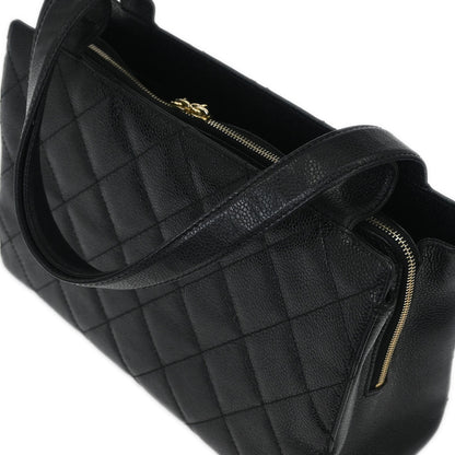 Chanel Black Calfskin Tote Handbag