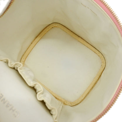 Chanel Pink Calfskin Timeless Vanity Handbag