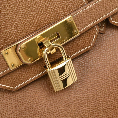 Hermes Gold Courchevel Birkin 30 Handbag