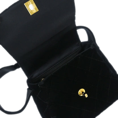Chanel Black Velvet Handbag