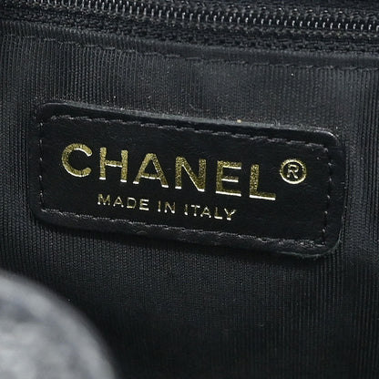 Chanel Black Calfskin Petite Shopping Tote PST Chain Handbag