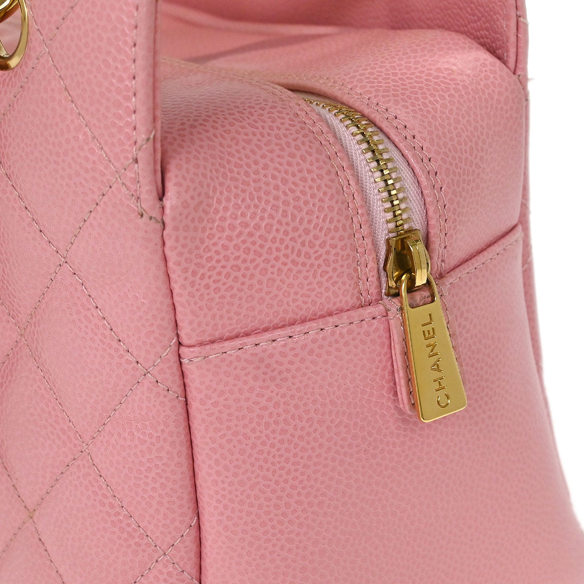 Chanel 2003-2004 Pink Caviar Petite Timeless Tote PTT Chain Handbag