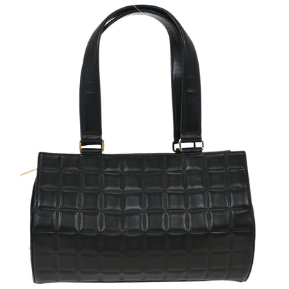 Chanel Black Lambskin Choco Bar Handbag