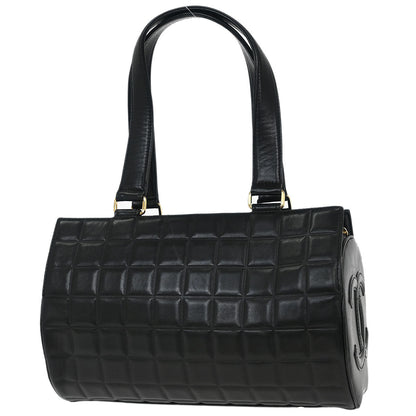 Chanel Black Lambskin Choco Bar Handbag