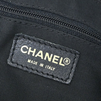 Chanel Black Lambskin Choco Bar Handbag