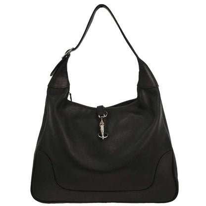 Hermes Black Evergrain Trim 38 Handbag