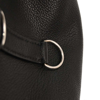 Hermes Black Evergrain Trim 38 Handbag