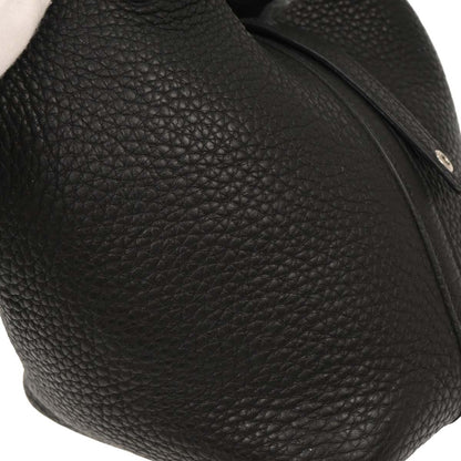 Hermes Black Taurillon Clemence Picotin Lock 18 PM Handbag