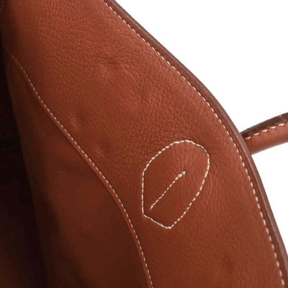 Hermes Brique Togo Haut a Courroies 50 Handbag
