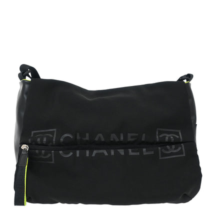 Chanel 2005-2006 Black Nylon Sport Line Shoulder Bag