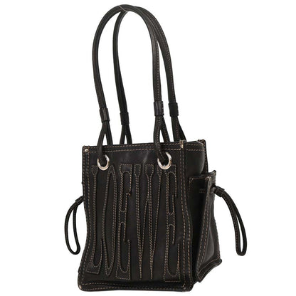 Loewe * Black Leather Tote Handbag