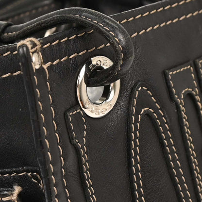 Loewe * Black Leather Tote Handbag