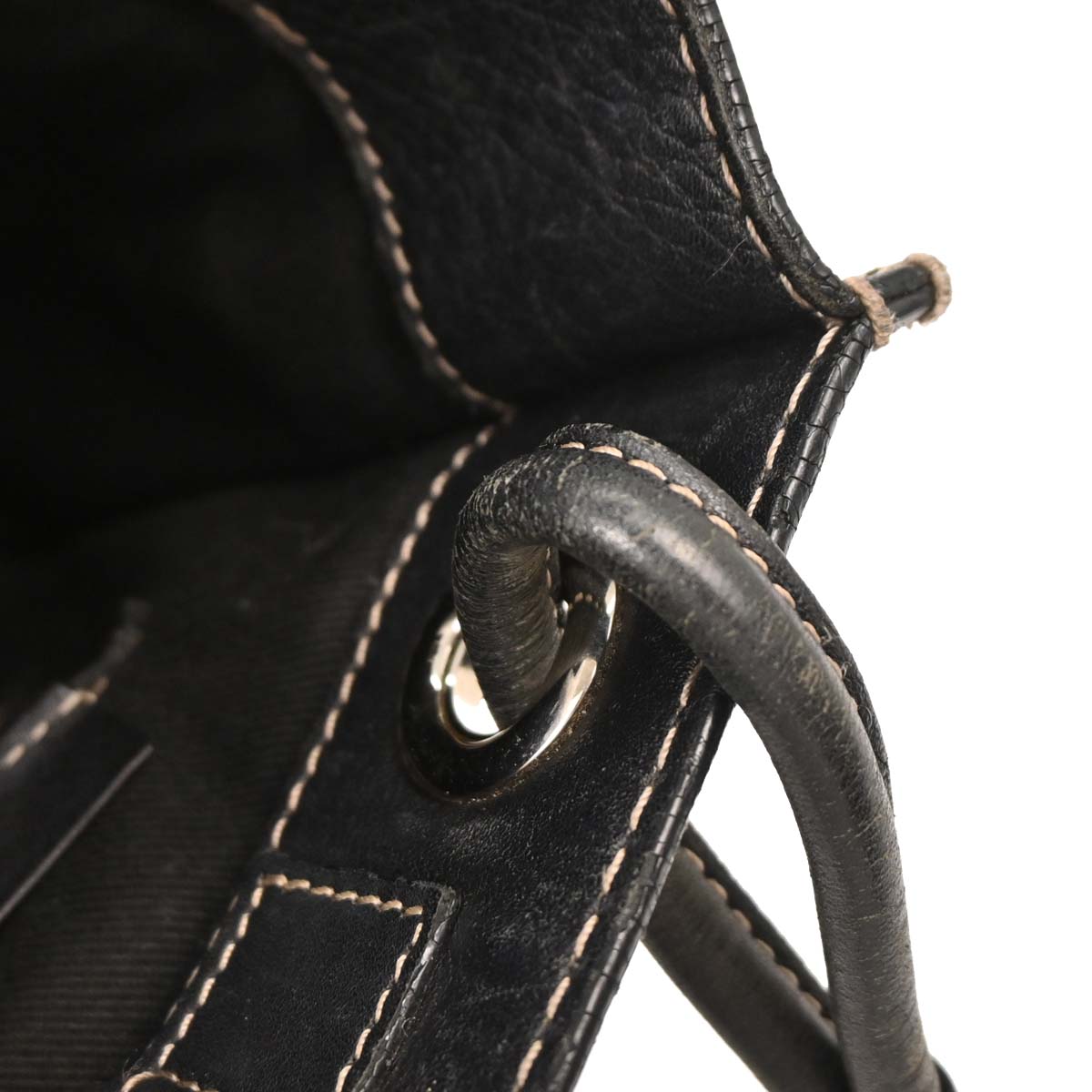 Loewe * Black Leather Tote Handbag