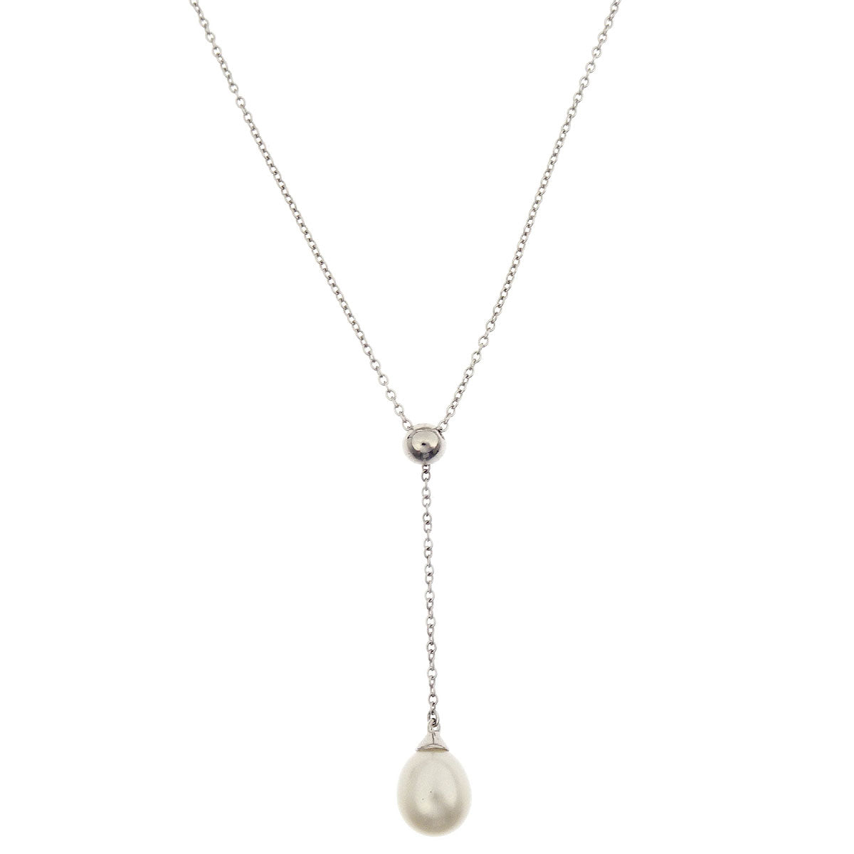 Tiffany & Co. Pendant Necklace 750 Silver Freshwater Pearl