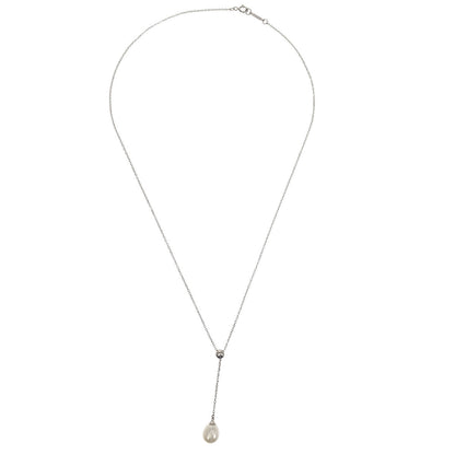 Tiffany & Co. Pendant Necklace 750 Silver Freshwater Pearl