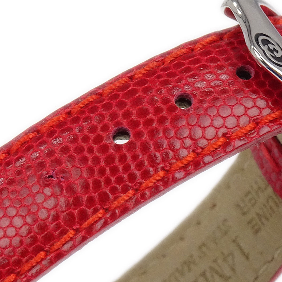 Gucci * 6300L Horsebit Quartz Watch SS Lizard