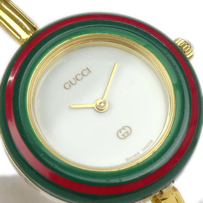 Gucci 11/12 Change Bezel Chameleon Quartz Watch SS