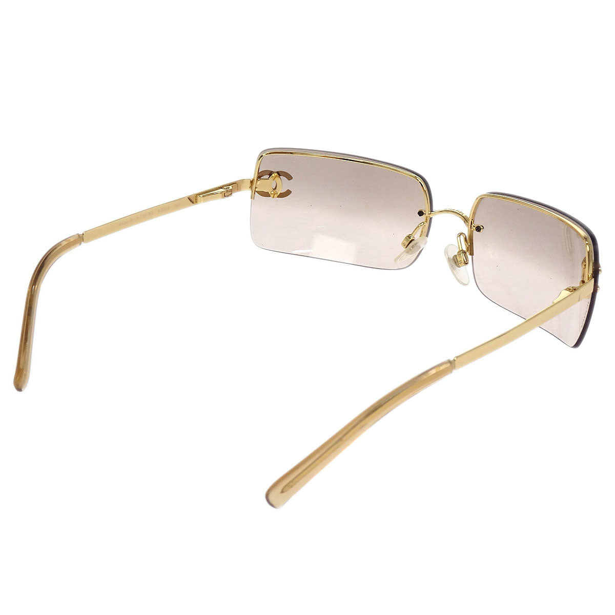 Chanel Sunglasses Eyewear Brown Small Good