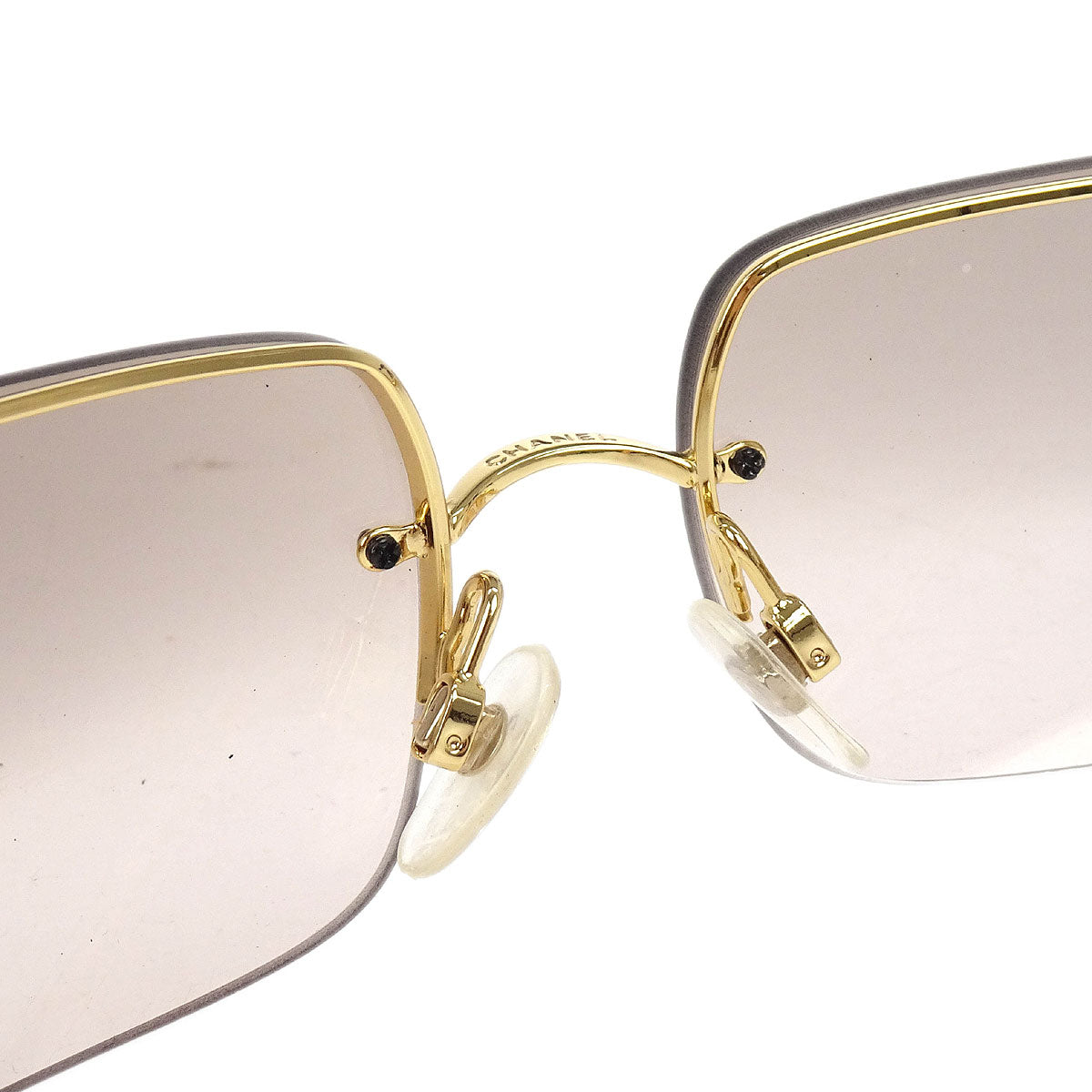 Chanel Sunglasses Eyewear Brown Small Good