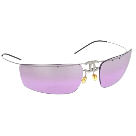 Chanel Sunglasses Eyewear Purple Small Good