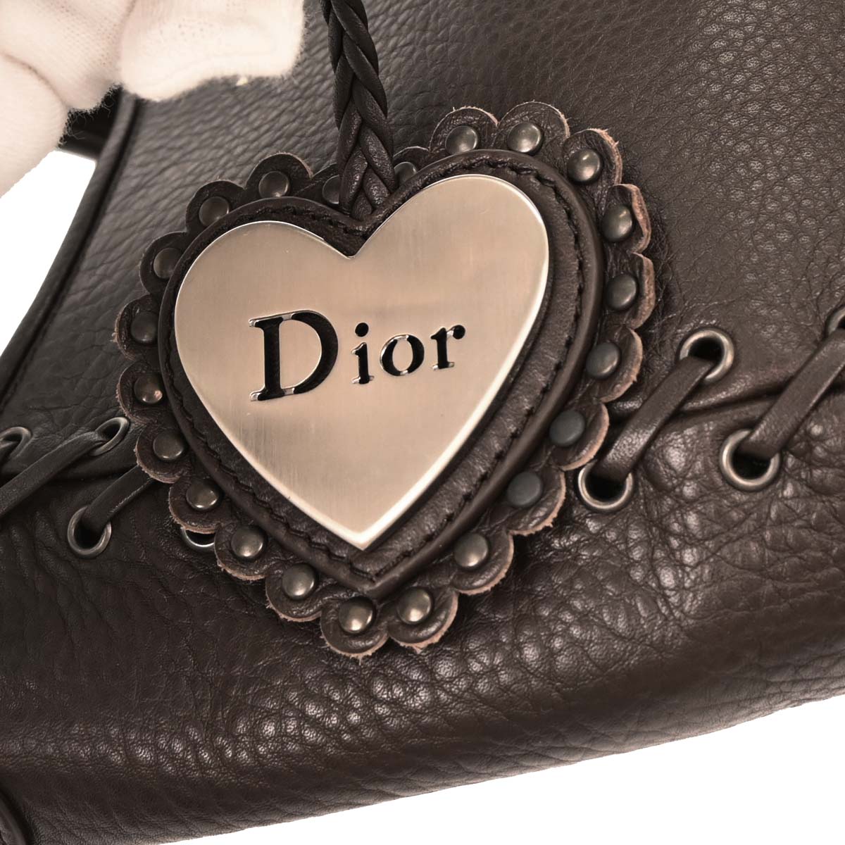 Christian Dior Brown Ethnic Hobo Handbag