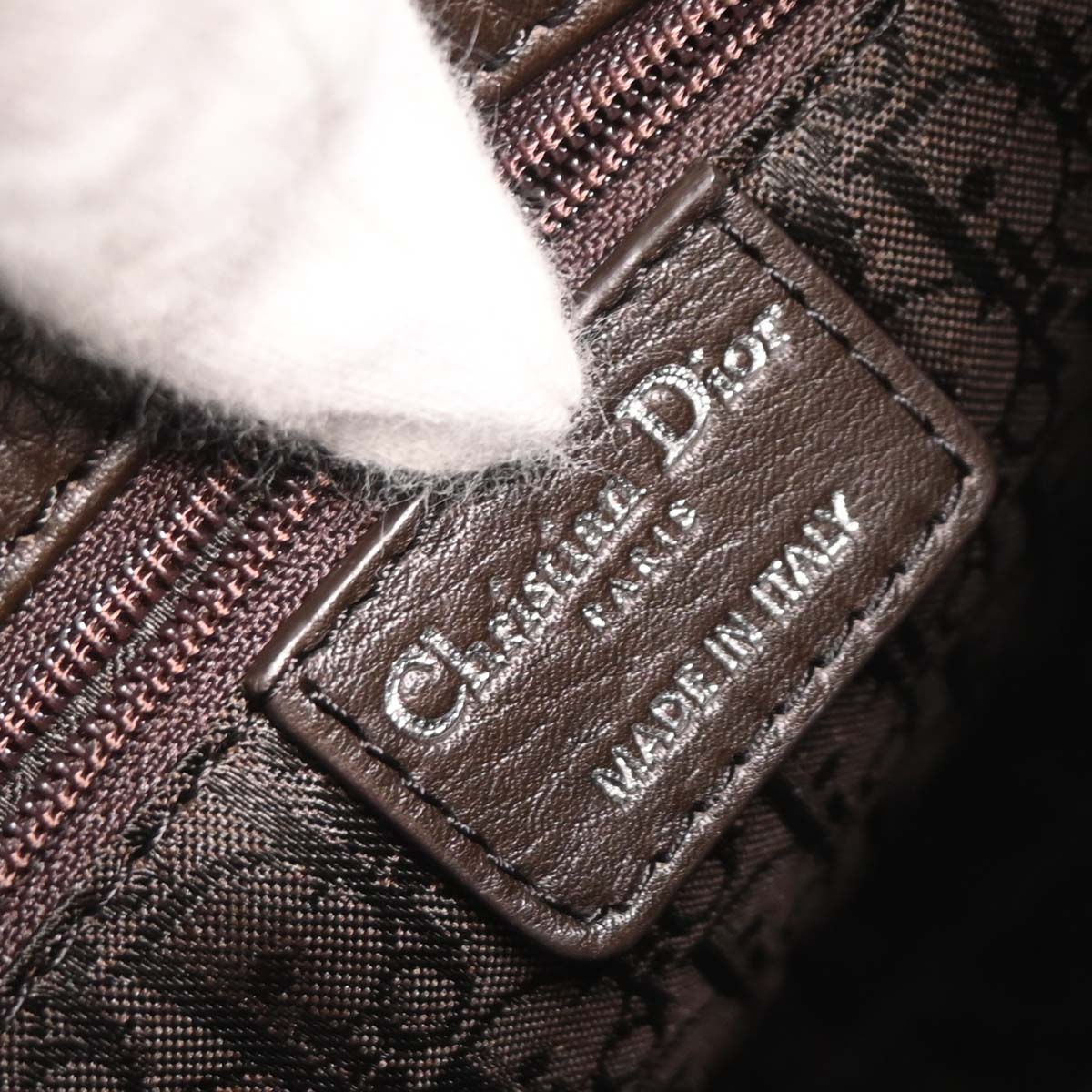 Christian Dior Brown Ethnic Hobo Handbag