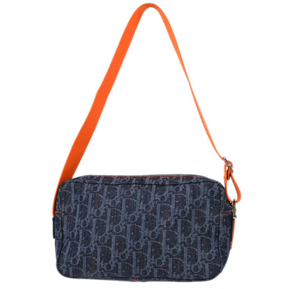 Christian Dior Navy Trotter Flight Handbag