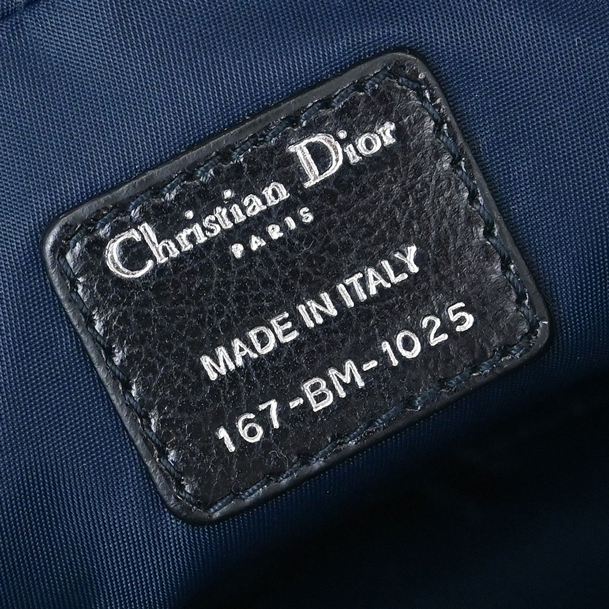 Christian Dior Navy Trotter Flight Handbag
