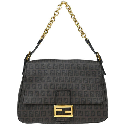 Fendi Brown Zucchino Mamma Baguette Handbag