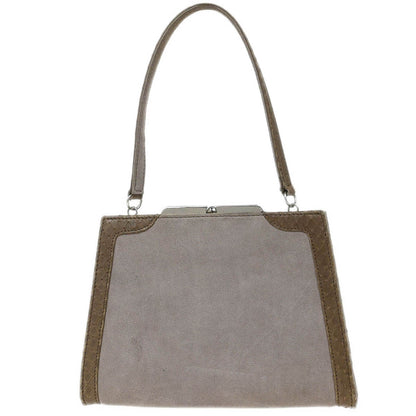 Loewe * Beige Suede Python Handbag