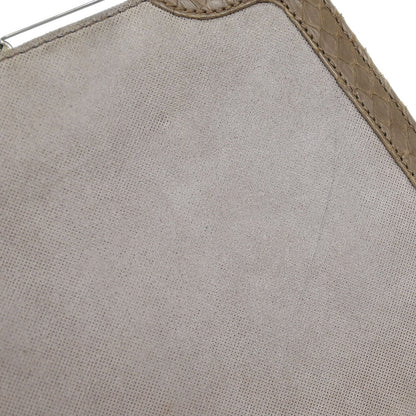 Loewe * Beige Suede Python Handbag